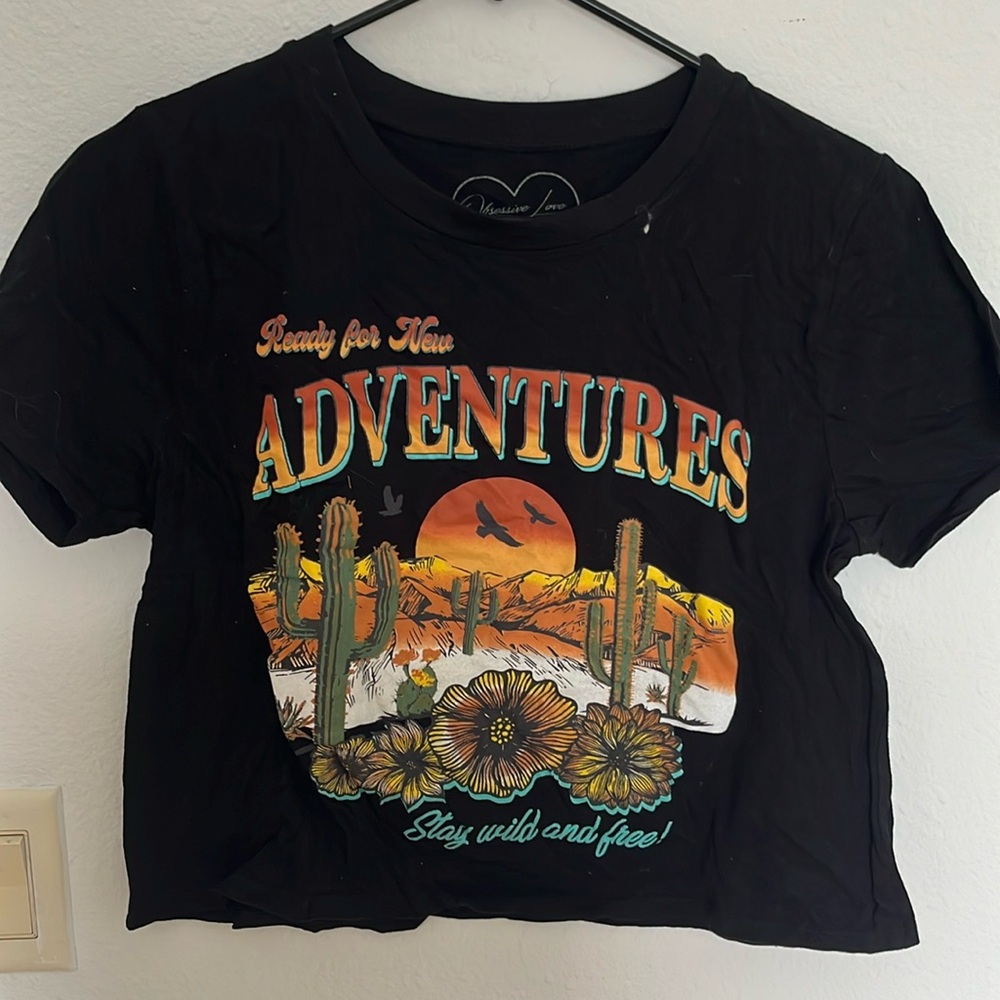 Size large crop top